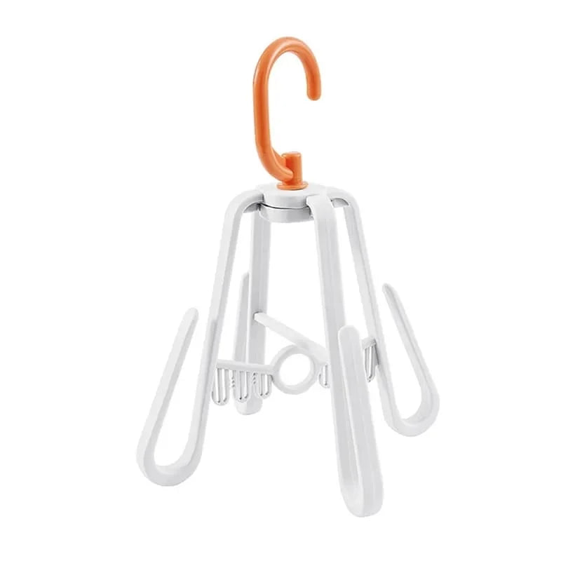 Rotating Shoe Drying Organizer Hanger – 4-Hook Connectable Rack
