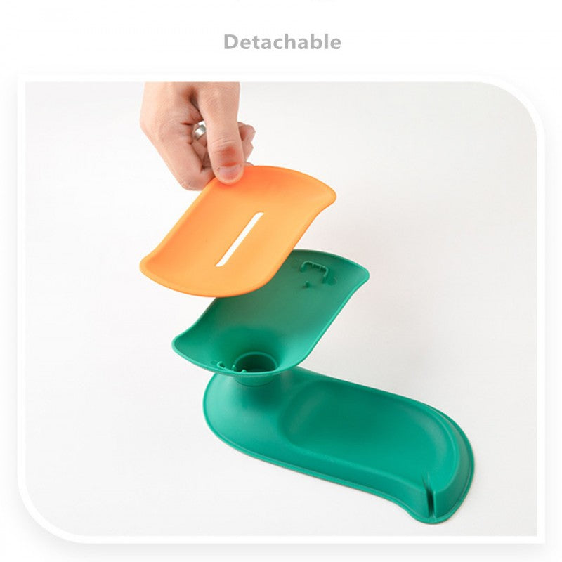 Double Layer Rotating Soap Box – Drainage Soap Holder