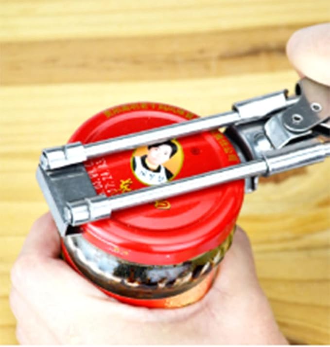 Adjustable Jar & Bottle Opener – Stainless Steel Lid Gripper