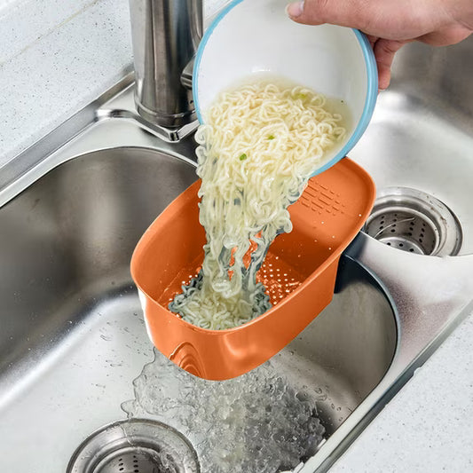 Collapsible Silicone Colander – Expandable Sink Strainer & Pasta Drainer