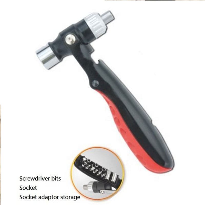 16-in-1 Multi-Function Tool – Hammer, Ratchet Screwdriver & Socket Set