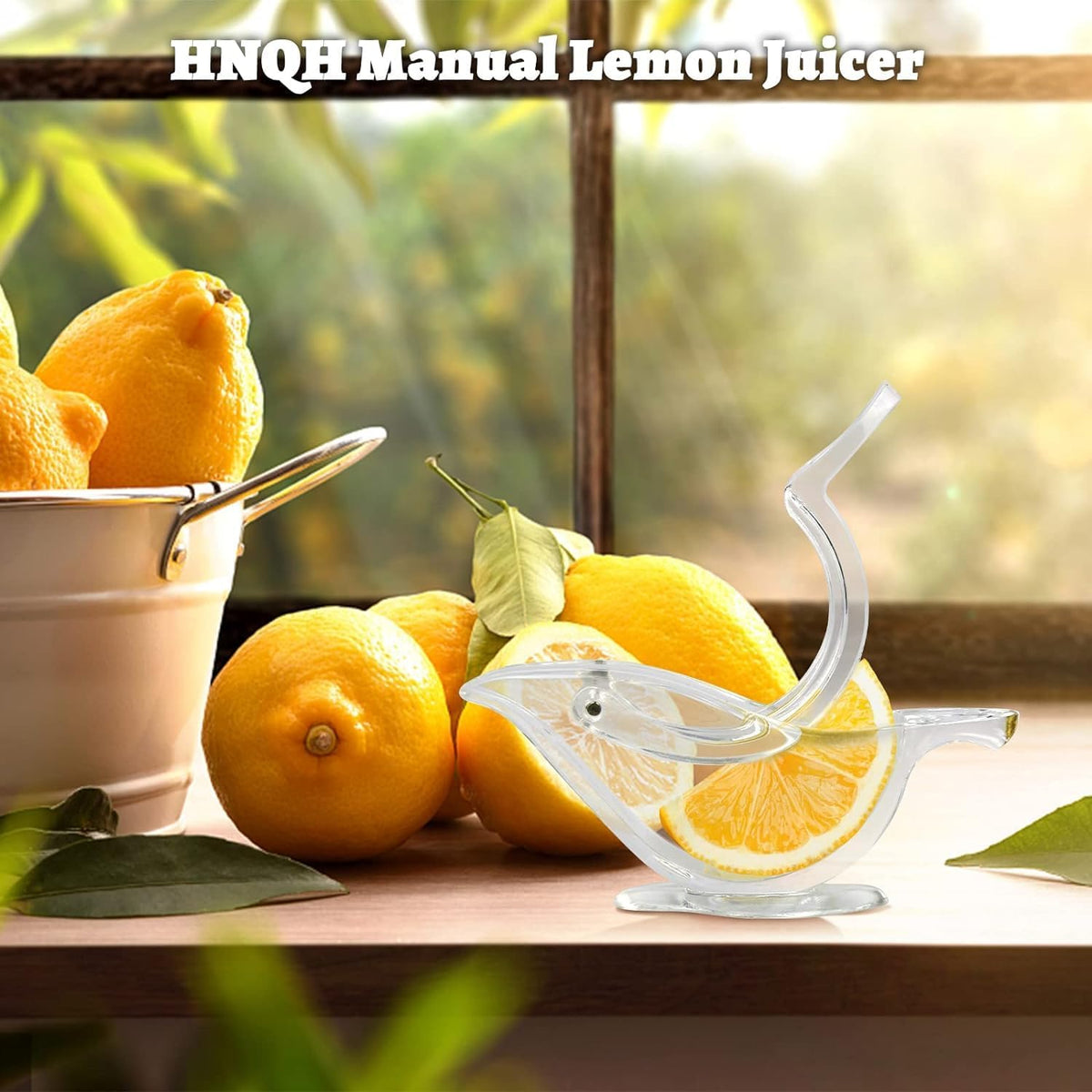 Bird-Shape Manual Citrus Juicer – Transparent Lemon & Orange Press