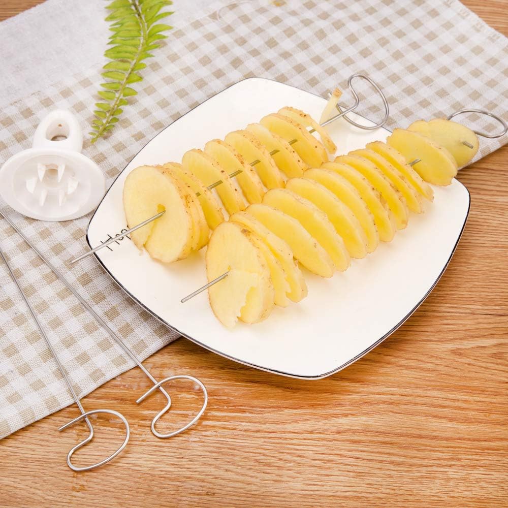 Tornado Potato Spiral Slicer – Manual Twisted Potato Cutter