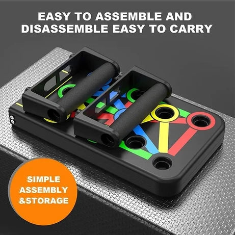 9-in-1 Foldable Push-Up Board – Multipurpose Home Workout Board