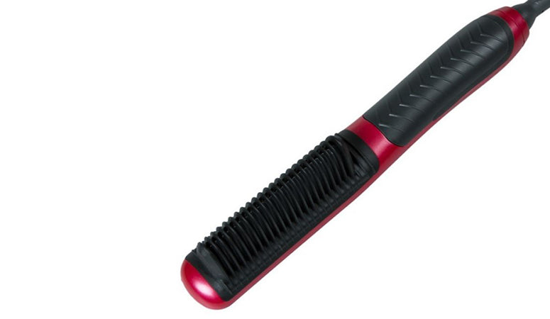 3-in-1 Ceramic Hair Straightening Brush – Detangling & Styling Comb
