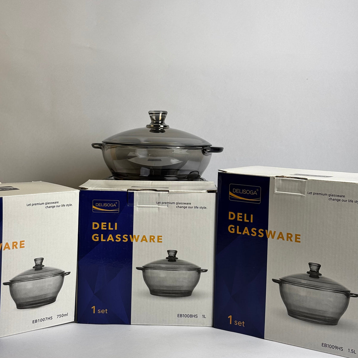 3 Pcs Casserole Set With Lid |EB100/L3HS