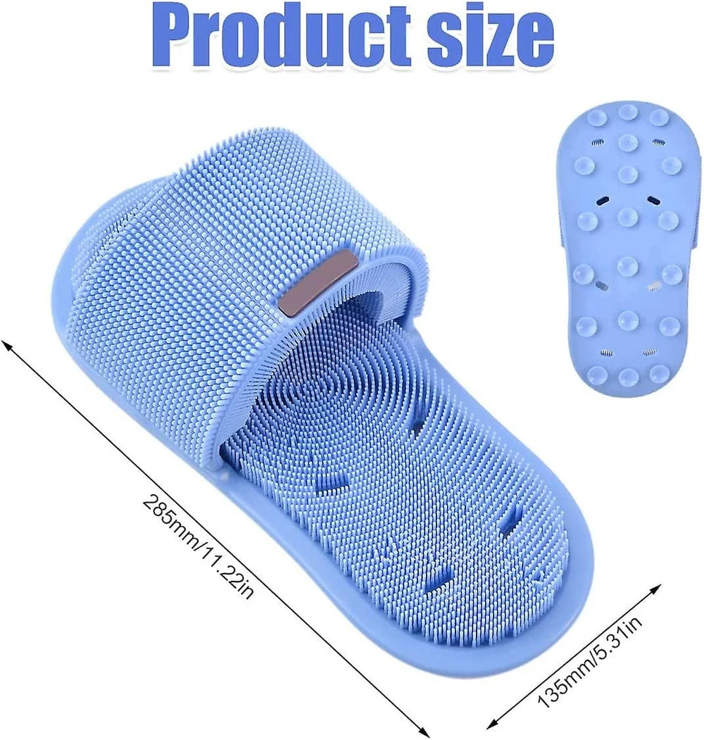 Suction Cup Shower Foot Scrubber – Hands-Free Silicone Foot Cleaner