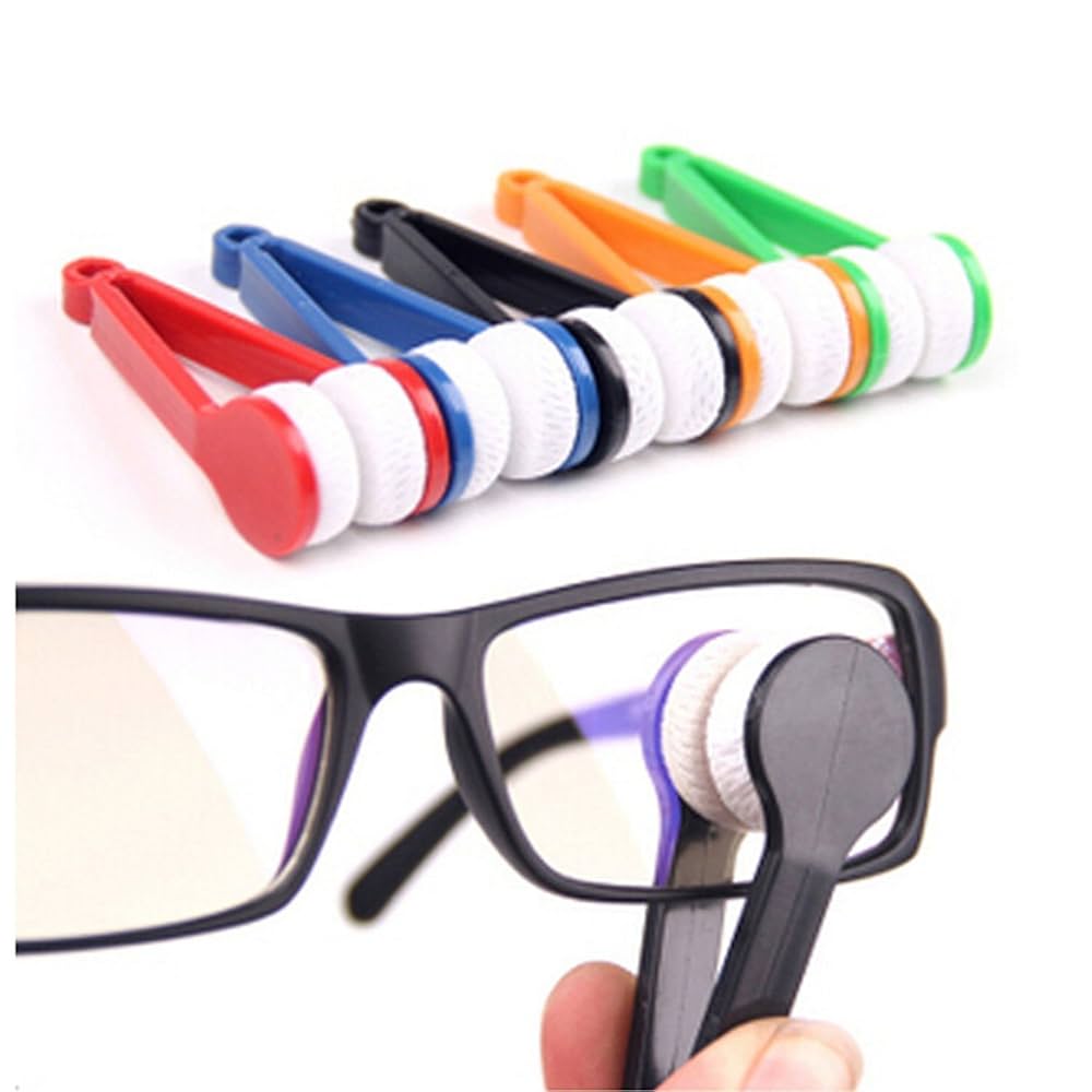 Portable Multifunctional Glasses Cleaner – Microfiber Cleaning Brush Tool