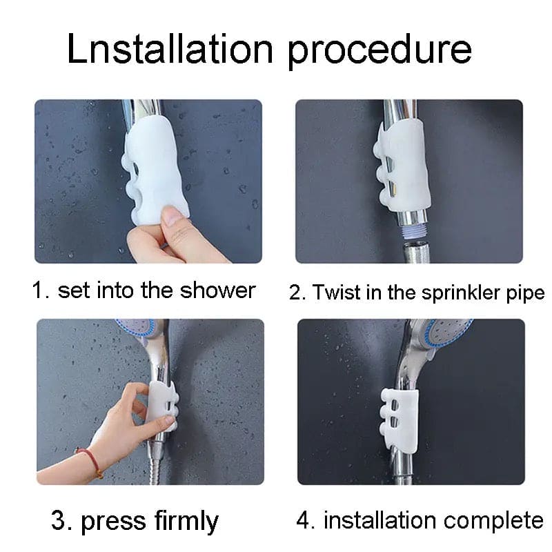Suction Cup Shower Head Holder – Wall Mounted Non-Slip Bracket (Set of 2)
