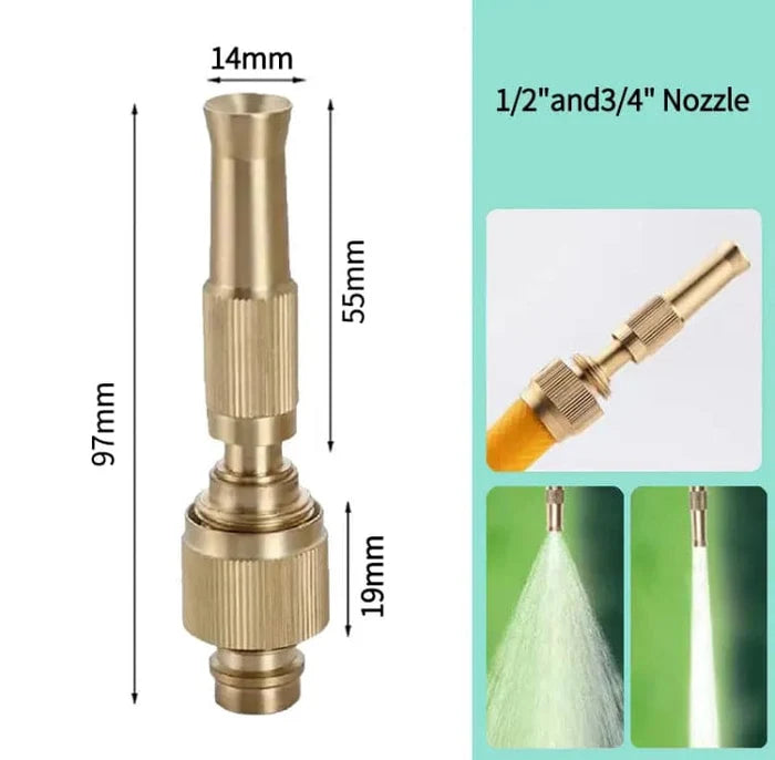 Adjustable High-Pressure Spray Nozzle – Garden & Car Wash Hose Attachment