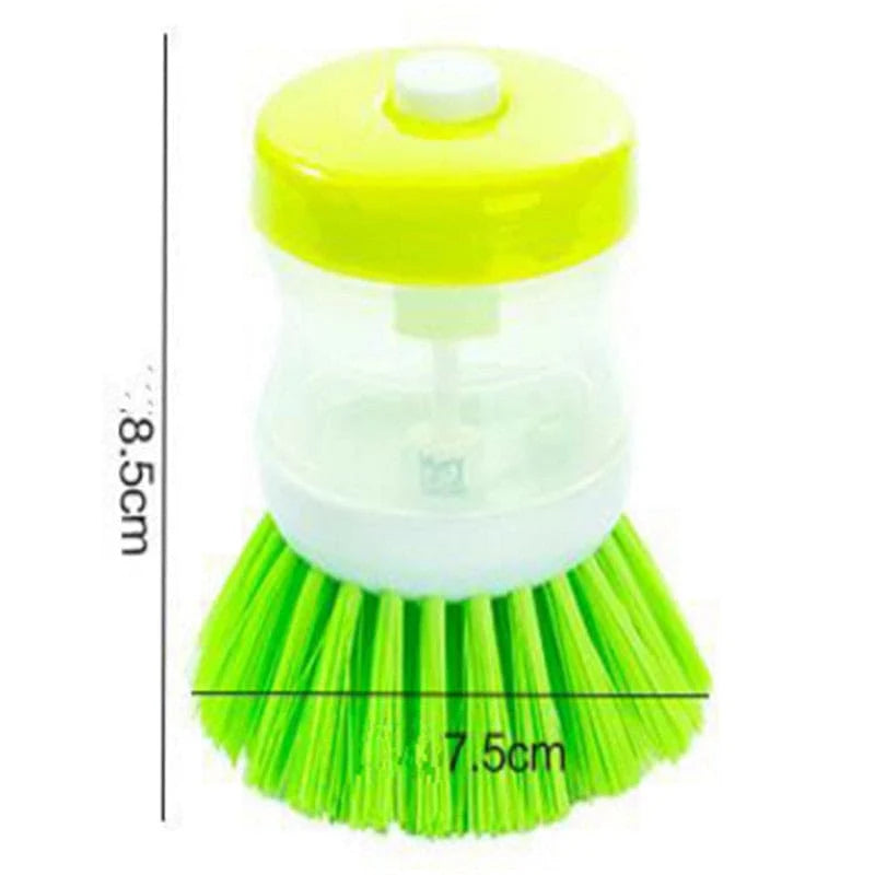 Soap Dispensing Palm Brush – Refillable Kitchen Cleaning Brush
