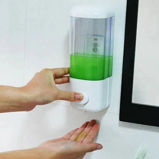 Wall Mounted Soap Dispenser – 500ml Manual Hand Soap & Shower Gel Dispenser