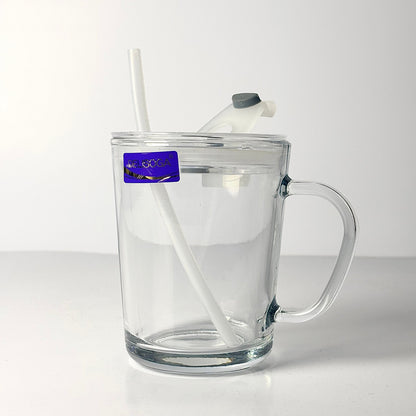 1 pcs Air-tight juice mug with straw & lid