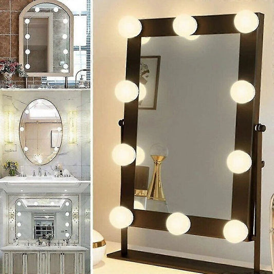 10-Bulb Vanity Mirror Lights – Dimmable LED Makeup Lighting