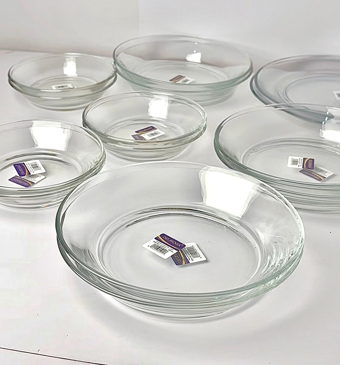 18 Pcs Crystal Plateset