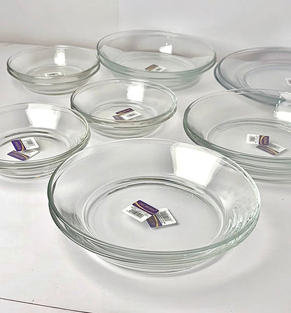 18 Pcs Crystal Plateset