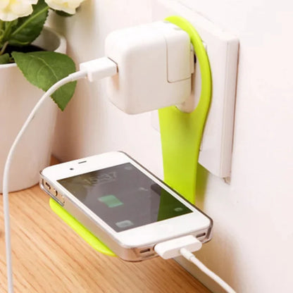 Folding Wall Charger Phone Holder – Hanging Charging Mount (Pack of 2)