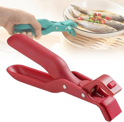 Anti-Scald Bowl & Dish Gripper – Heat-Resistant Silicone Cooking Tongs