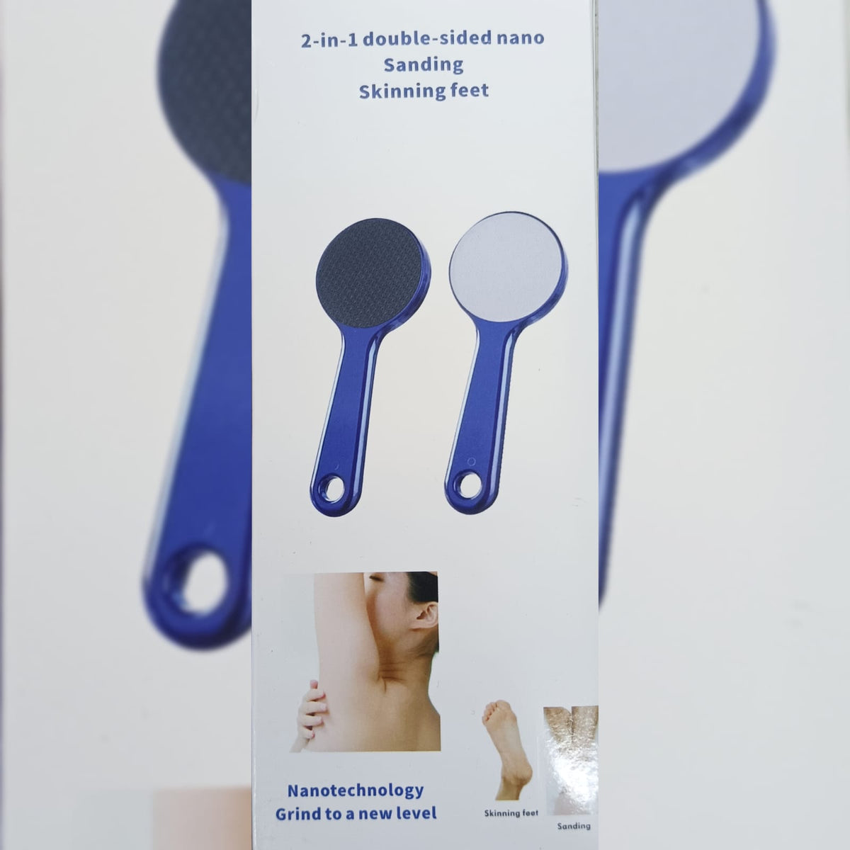 2-in-1 Nano Foot File & Hair Remover – Double-Sided Callus Remover
