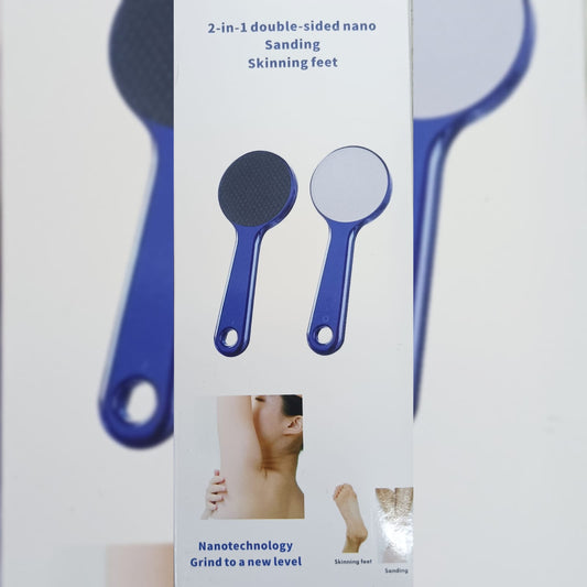 2-in-1 Nano Foot File & Hair Remover – Double-Sided Callus Remover