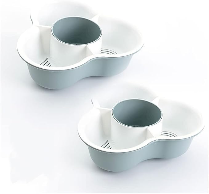 Double Layer Vegetable & Fruit Washing Basket – Drain Rack Colander