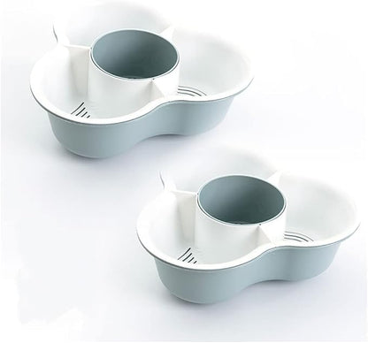 Double Layer Vegetable & Fruit Washing Basket – Drain Rack Colander