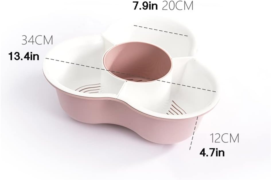 Double Layer Vegetable & Fruit Washing Basket – Drain Rack Colander