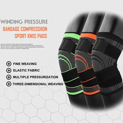 3D-Knit Anatomical Knee Sleeve – Slim Fit Sports Compression Sleeve