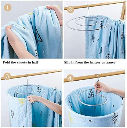 Spiral Blanket Hanger – Rotating Quilt Drying Rack