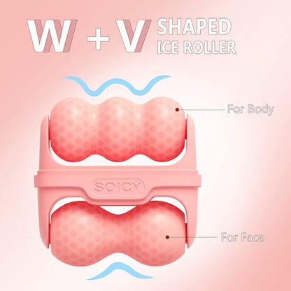 Dual Roller Face Ice Roller – Cooling Facial Massager