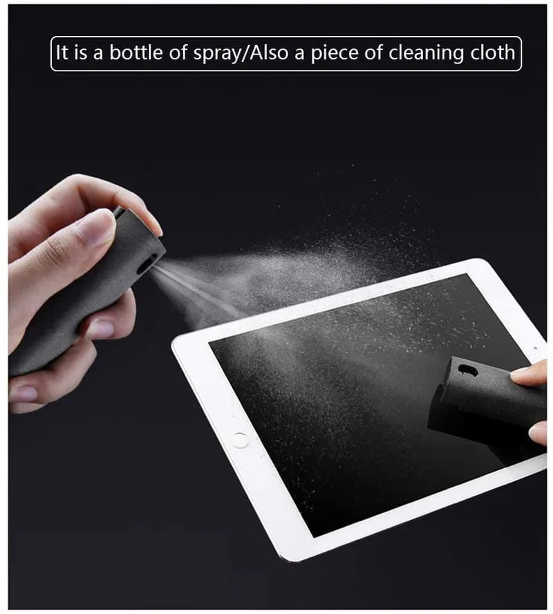 Portable Screen Cleaner Spray – Mist Cleaner with Microfiber Wipe