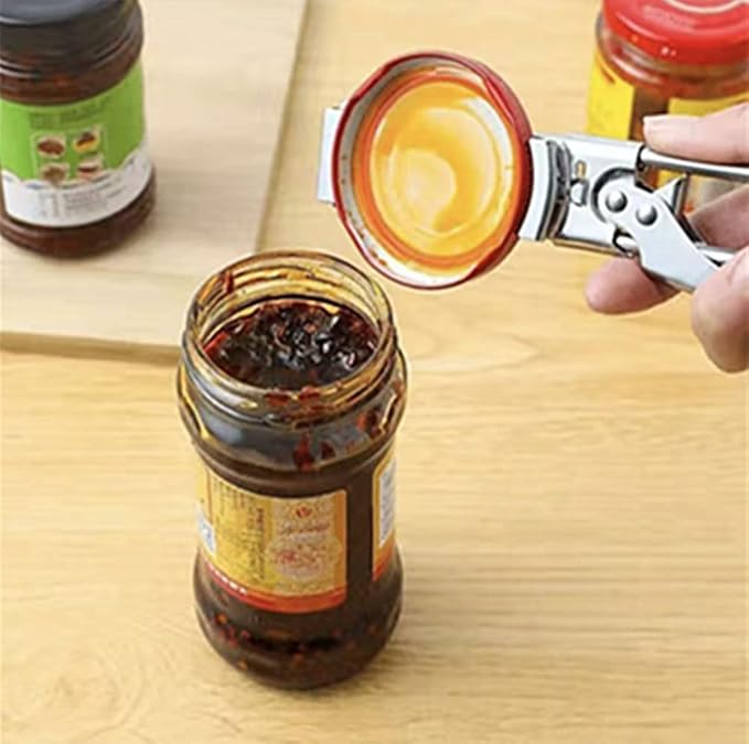 Adjustable Jar & Bottle Opener – Stainless Steel Lid Gripper