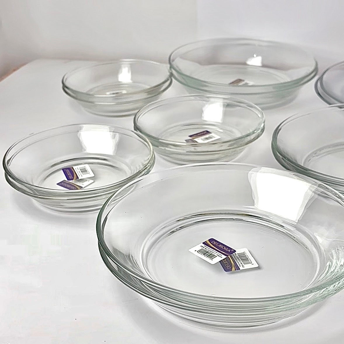 18 Pcs Crystal Plateset
