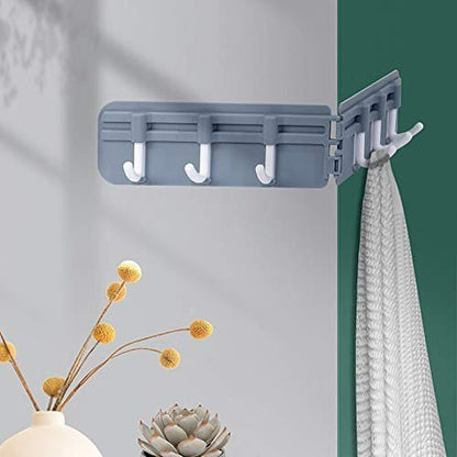 Corner Wall Hook Rack – Punch-Free Six-Hook Space-Saving Organizer