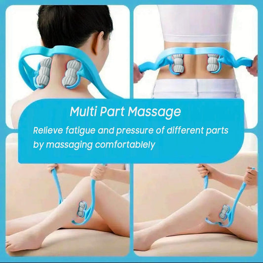 Handheld Neck Massage Roller – 6-Ball Manual Massager