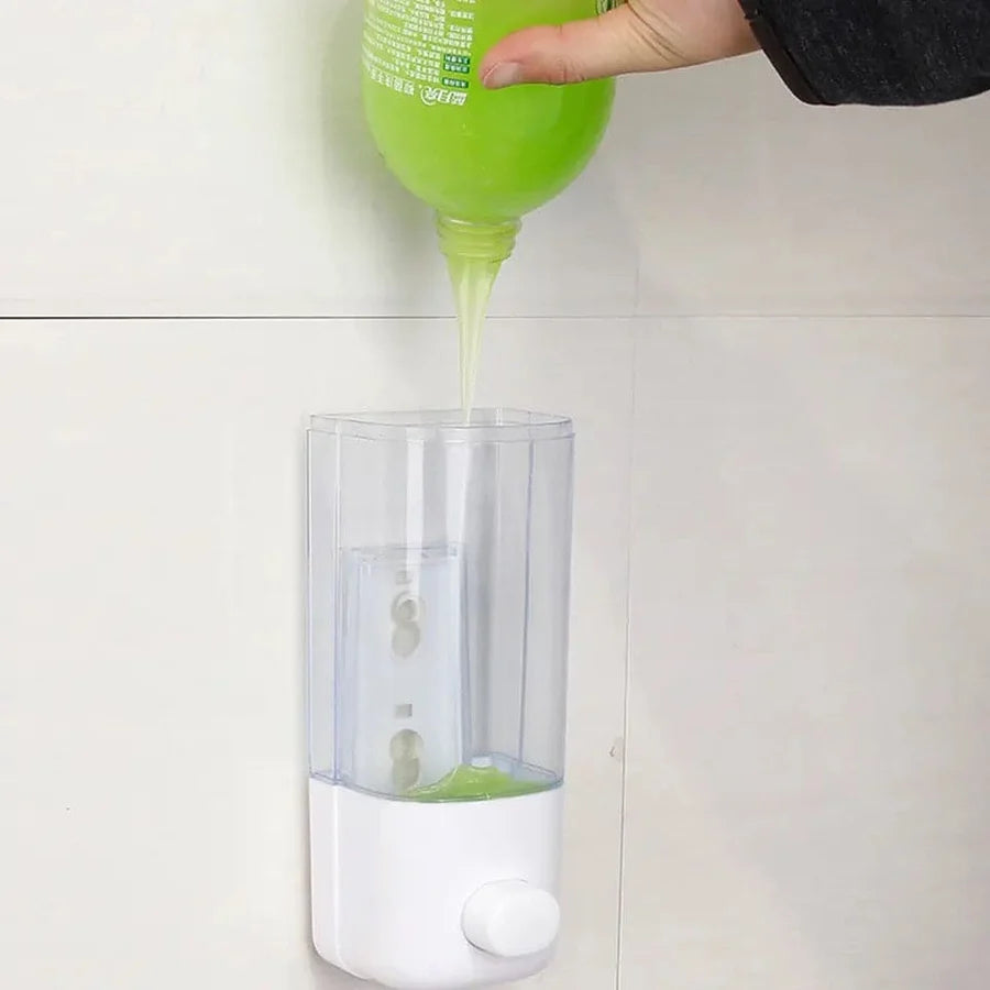 Wall Mounted Soap Dispenser – 500ml Manual Hand Soap & Shower Gel Dispenser
