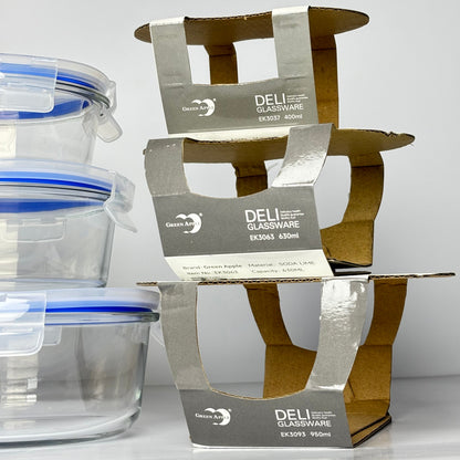 3 Pcs Air-tight bowl set | 400ml , 690ml , 950ml