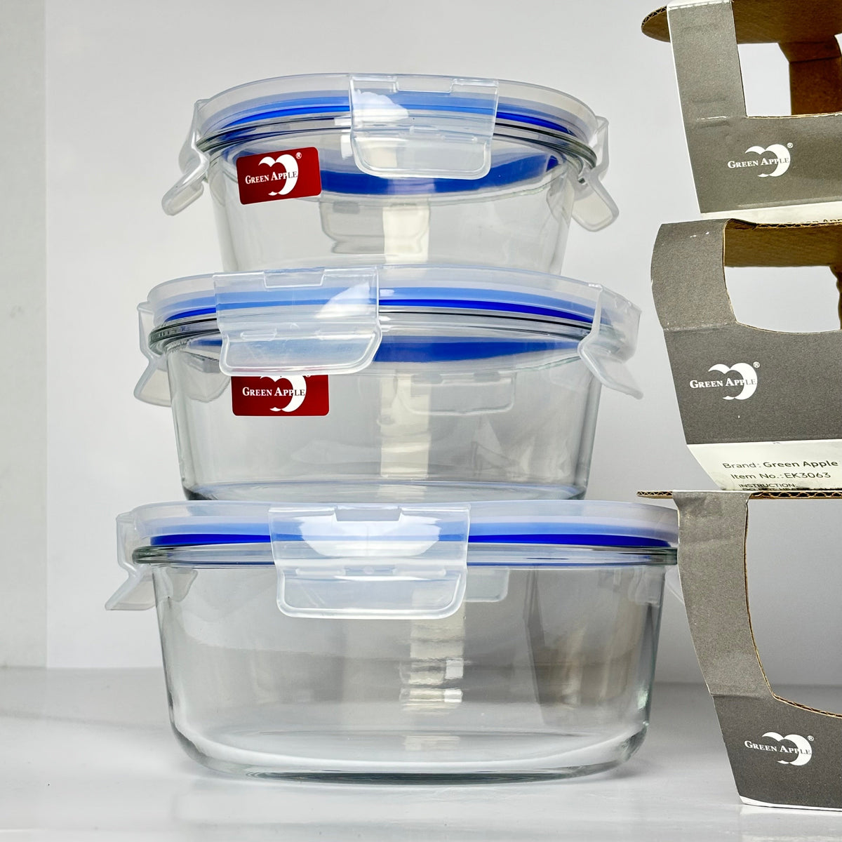 3 Pcs Air-tight bowl set | 400ml , 690ml , 950ml