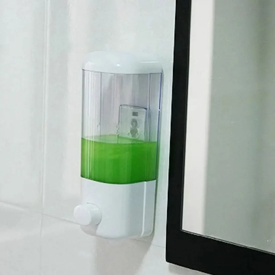 Wall Mounted Soap Dispenser – 500ml Manual Hand Soap & Shower Gel Dispenser