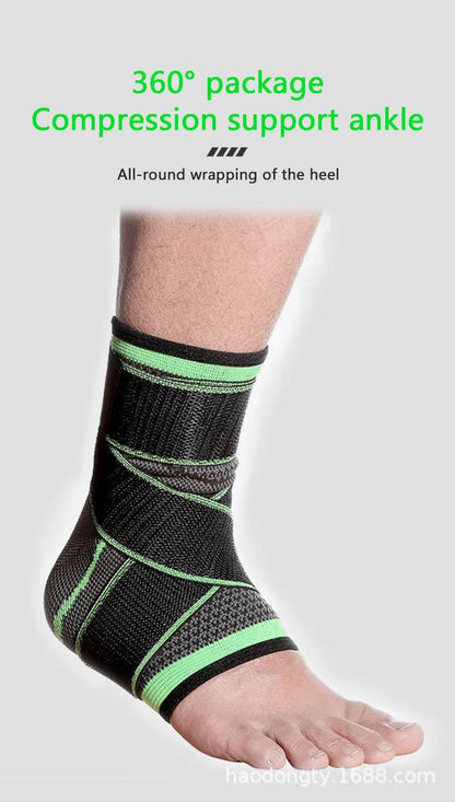 Ankle Support Brace – Adjustable Compression Sleeve (Single Piece)