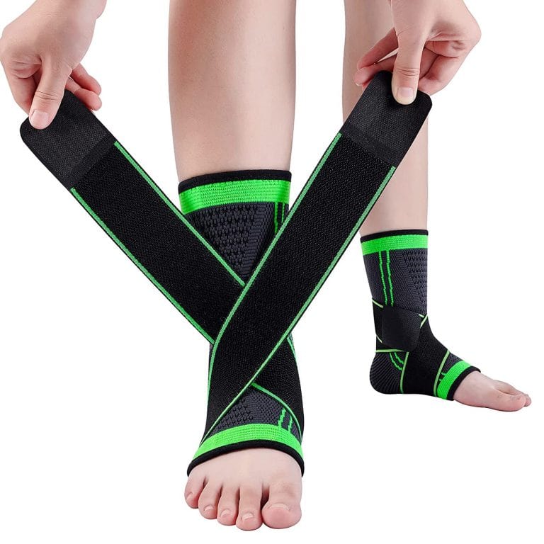 Ankle Support Brace – Adjustable Compression Sleeve (Single Piece)