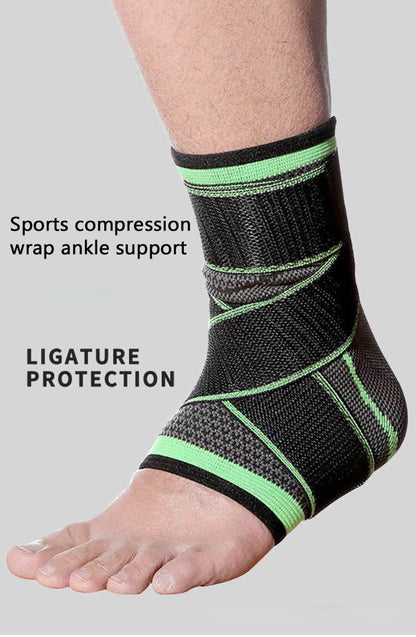 Ankle Support Brace – Adjustable Compression Sleeve (Single Piece)
