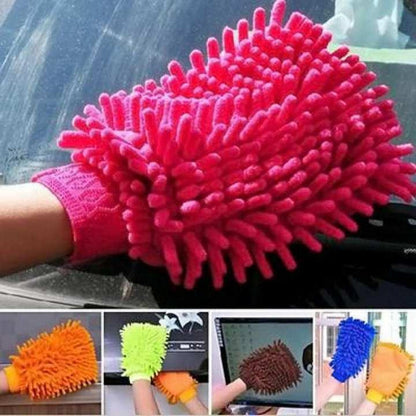 Microfiber Cleaning Gloves – Absorbent Car Wash & Dusting Mitt