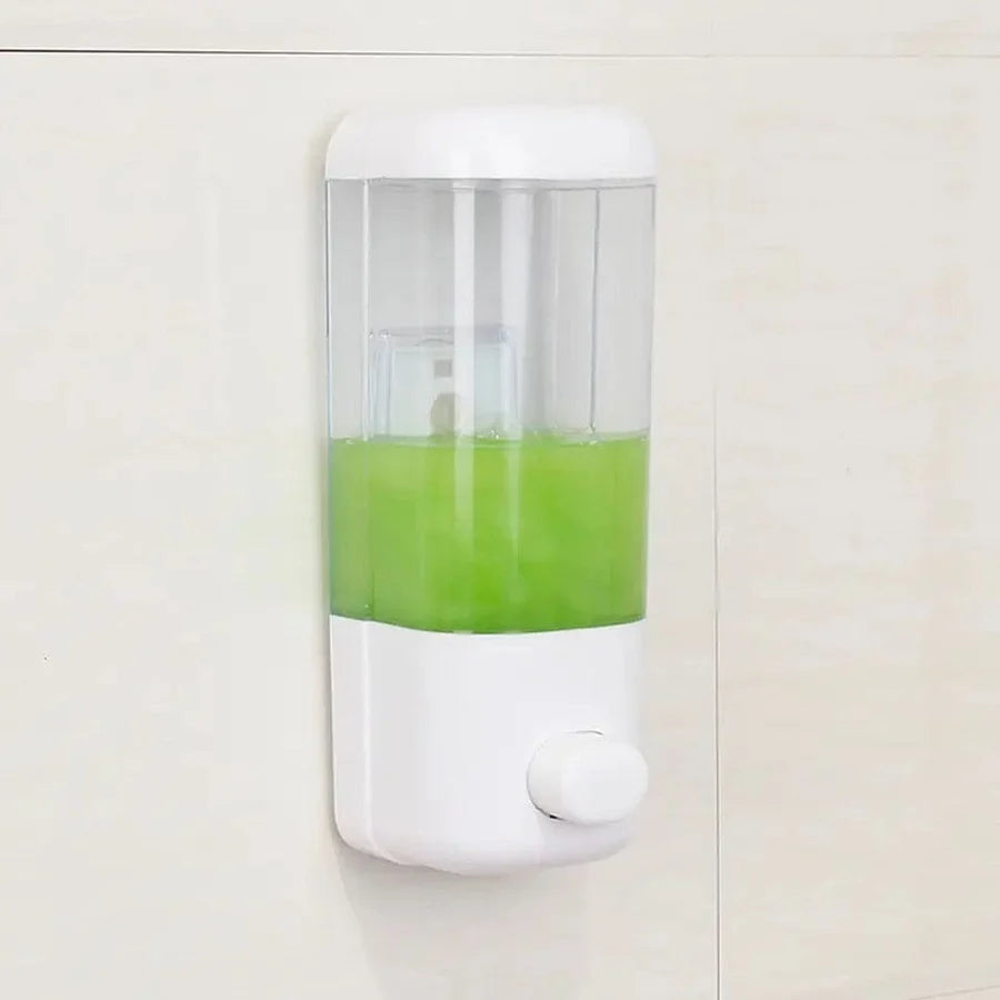 Wall Mounted Soap Dispenser – 500ml Manual Hand Soap & Shower Gel Dispenser