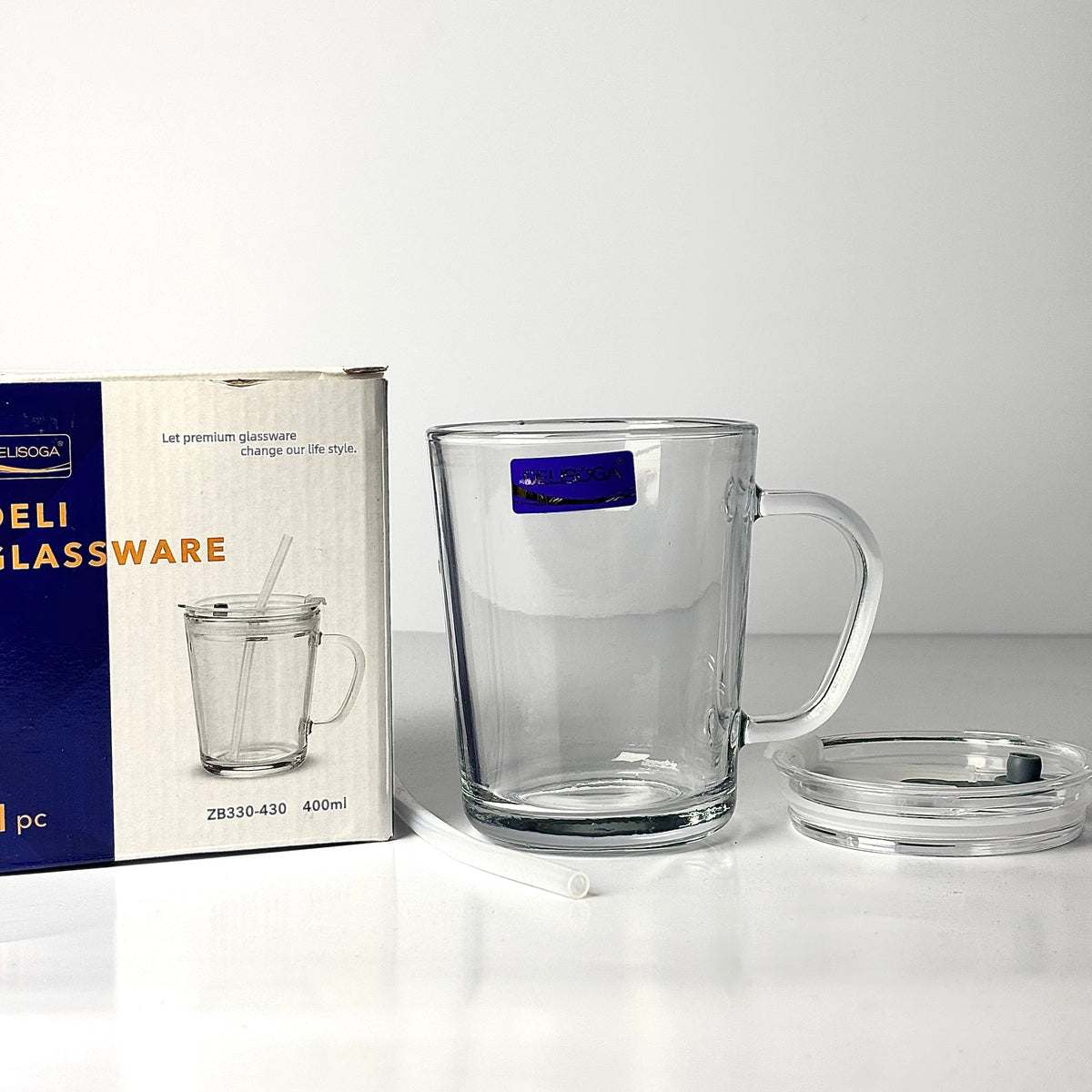 1 pcs Air-tight juice mug with straw & lid