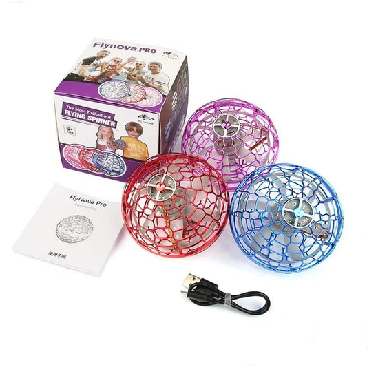 Flying LED Orb Boomerang Toy – Rechargeable UFO Spinner for Kids