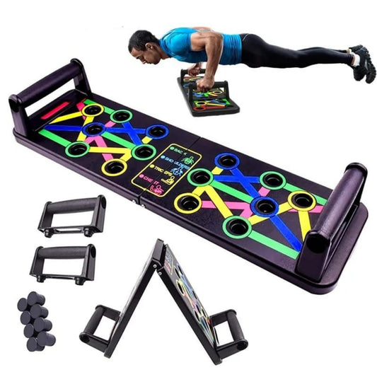 9-in-1 Foldable Push-Up Board – Multipurpose Home Workout Board