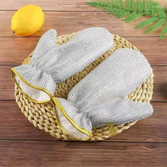 Steel Wire Dishwashing Glove – Heat-Resistant Scrubbing Glove