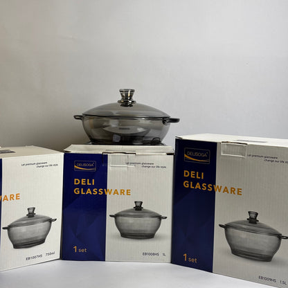 3 Pcs Casserole Set With Lid |EB100/L3HS
