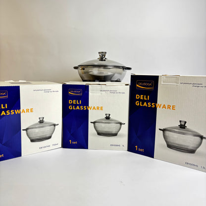 3 Pcs Casserole Set With Lid |EB100/L3HS